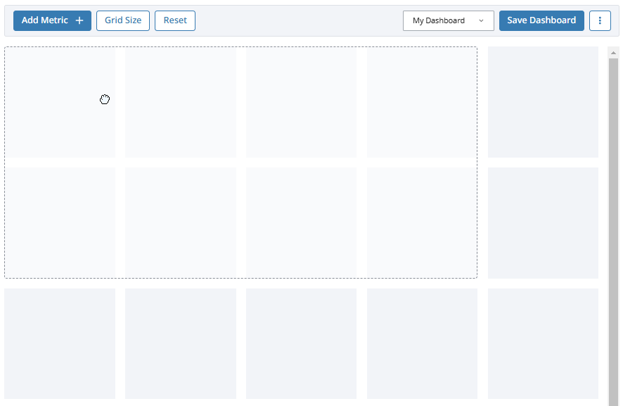 Adding Metrics to a Dashboard Step 3