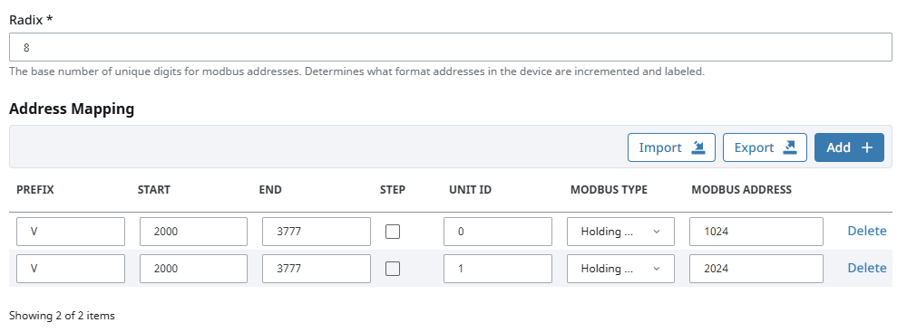 Address Mapping Multiple Devices
