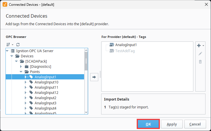 Browsing Points with DNP3 Example Step 4