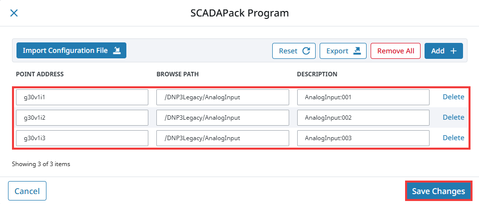 Browsing Points With Legacy DNP3 Example Step 4