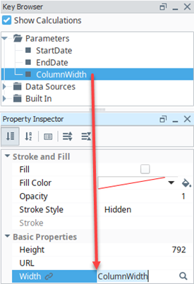 Configuring a Dynamic Data Key Drag-and-Drop