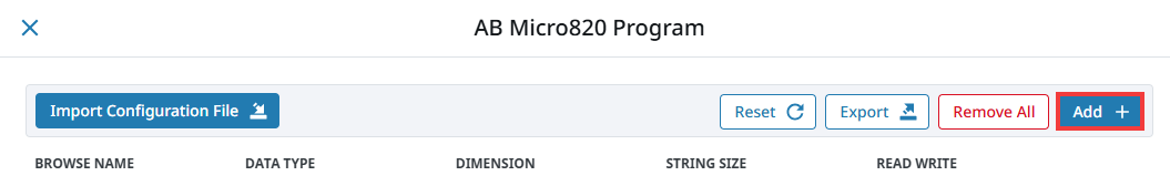 Configuring Data Points Example Step 3
