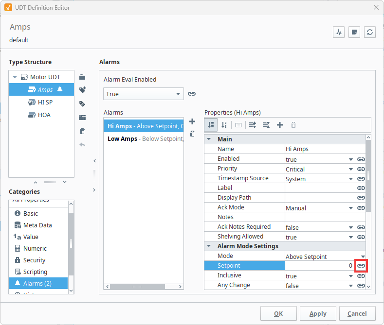 Configuring Dynamic Setpoints Inside a UDT Step 10