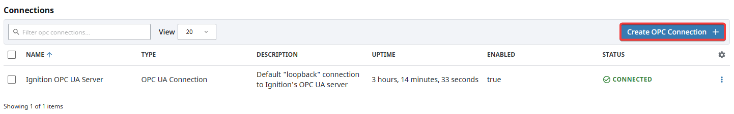 Configuring OPC Client Connection Step 2