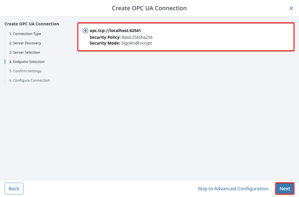 Configuring OPC Client Connection Step 7