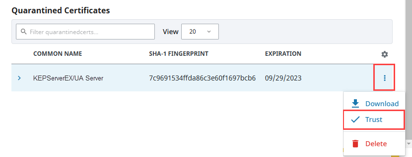 Connect to KEPServerEX Step 17