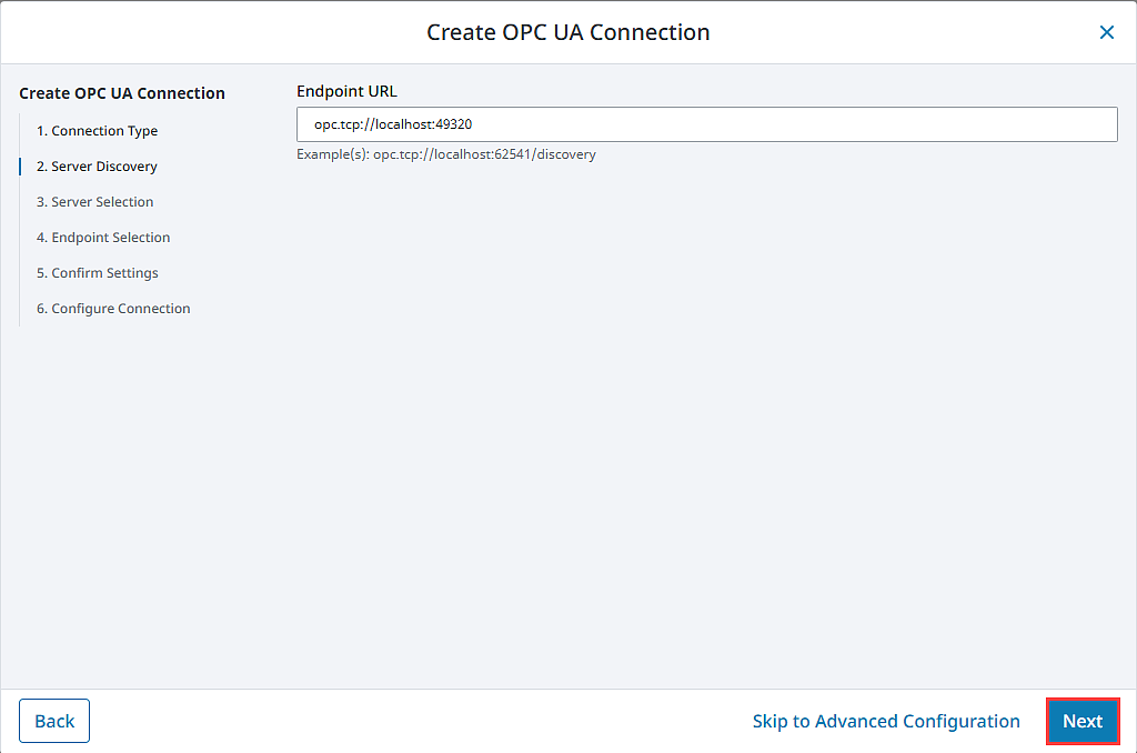 Connect to KEPServerEX Step 4