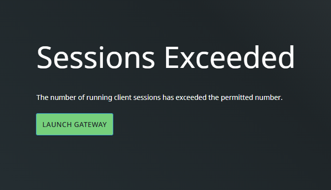 Edge Number of Sessions Exceeded