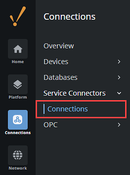 Gateway Connections Page MongoDB