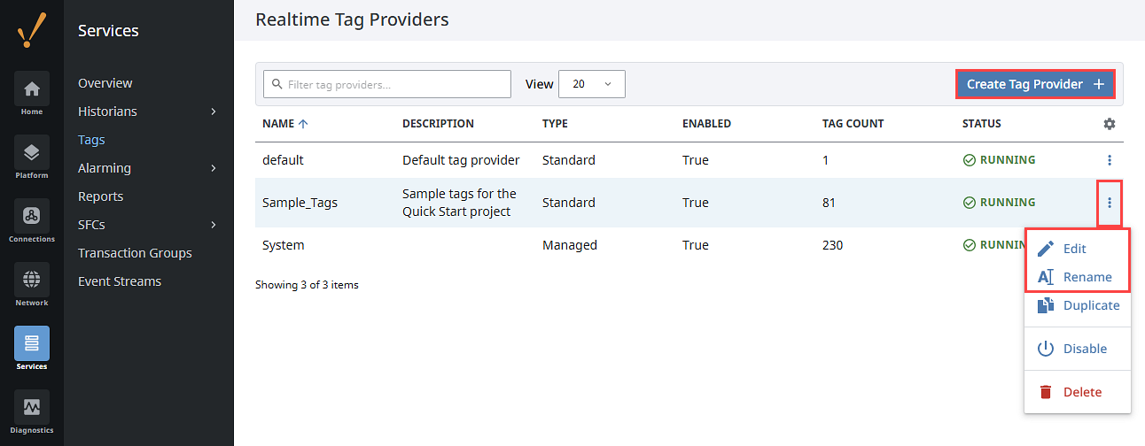 Gateway Services - Realtime Tags Edit and Create