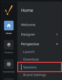 Gateway Webpage - Perspective Sessions Section