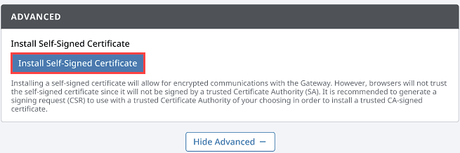 How to Install a Self-Signed Certificate Step 7