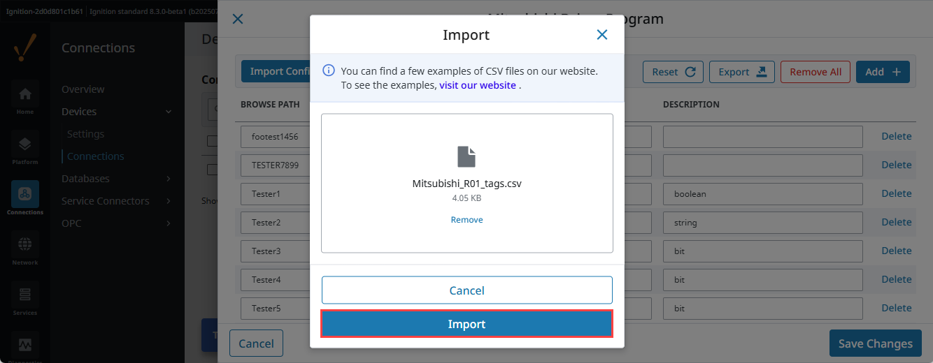 Importing and Exporting Step 5