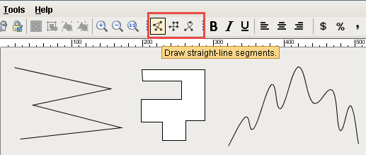 line tool - straight-line segment