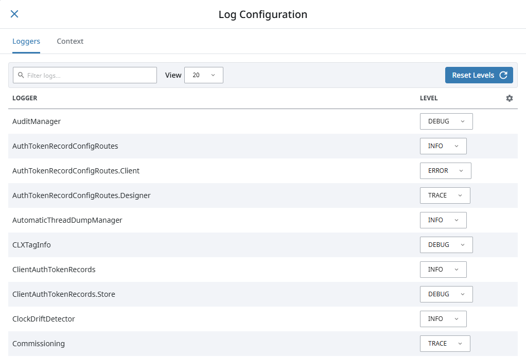 Log Configuration