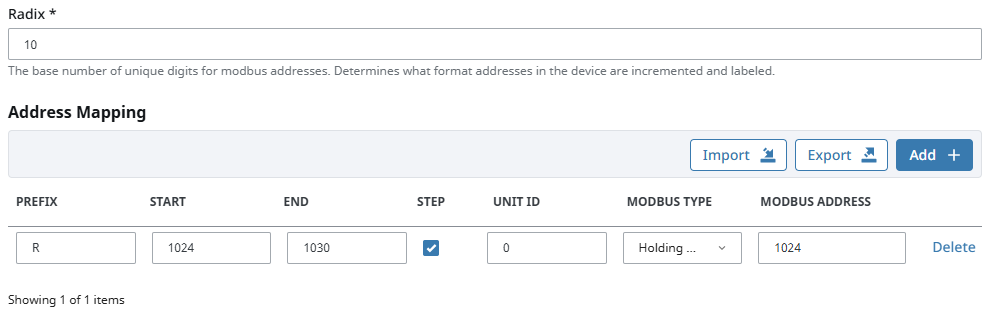 Mapping Float Point Addresses Holding Register