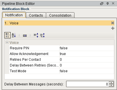 Notification Block: Notification Tab Voice Settings