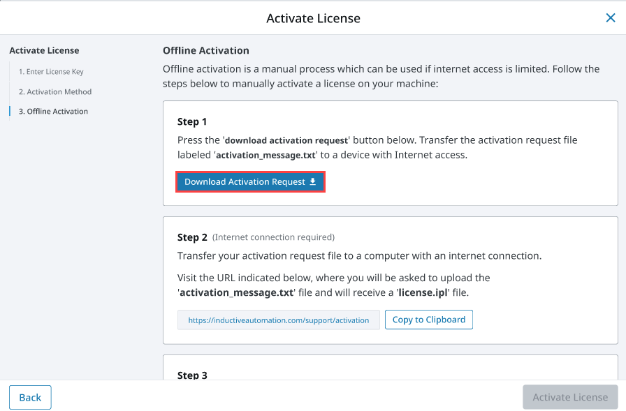 Offline Activation Example Step 6