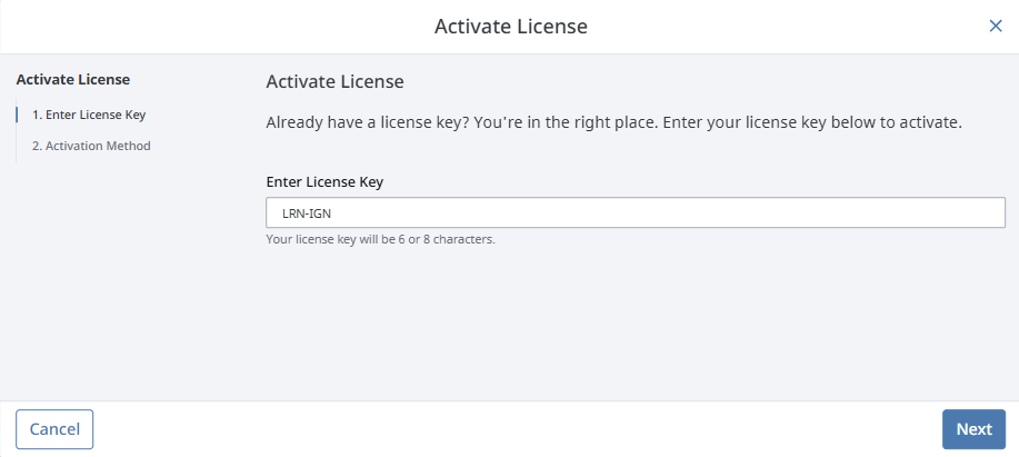 Online Activation Example Step 3
