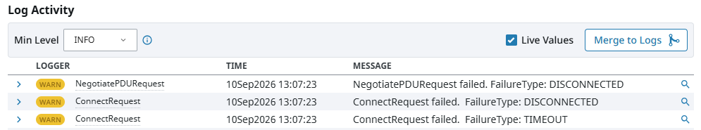 Device Details Log Activity