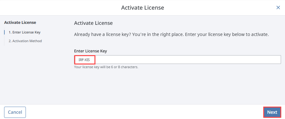 Part 2a Online Activation Step 3