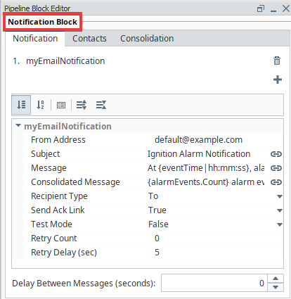 Pipeline Block Editor Notification