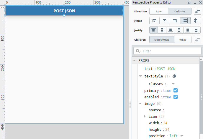 Add a Perspective Button