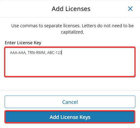 Pre-Loading Licenses