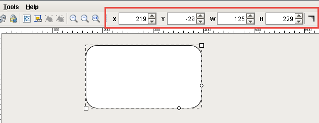 rectangle tool Designer