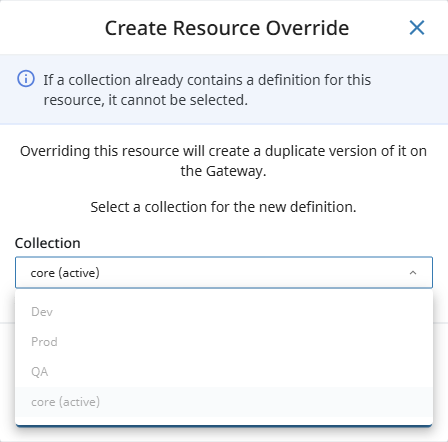 Resource Definition No Deployment Mode Available