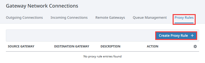 Setting up a Proxy Rule Step 2