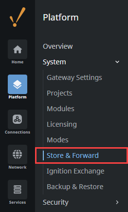 Store and Forward Gateway Sidebar