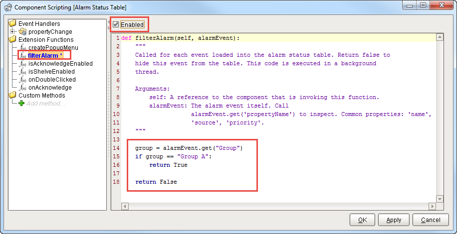 Using a Script to Filter on Associated Data Step 4