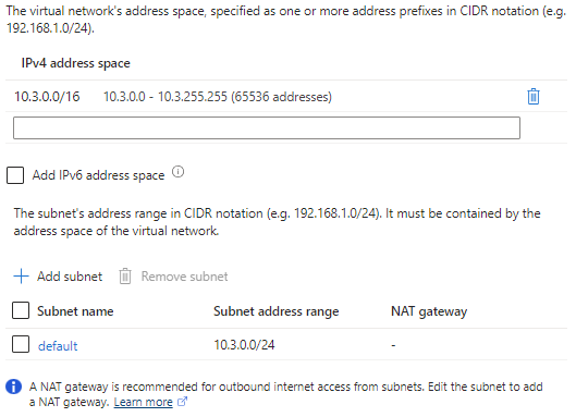 Virtual Network Azure Services Step 8