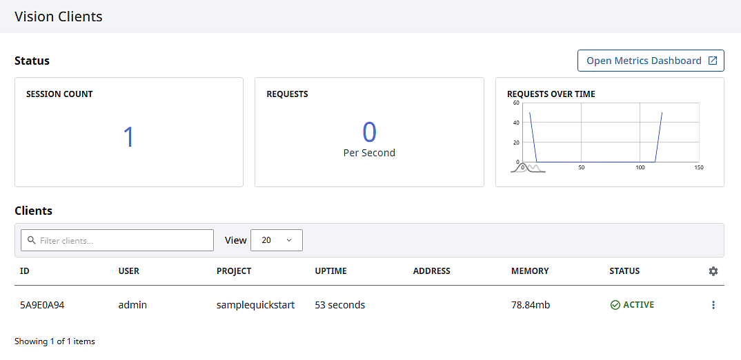 Vision Clients Page