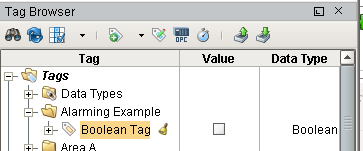 Configuring an Alarm on a Tag Step 6