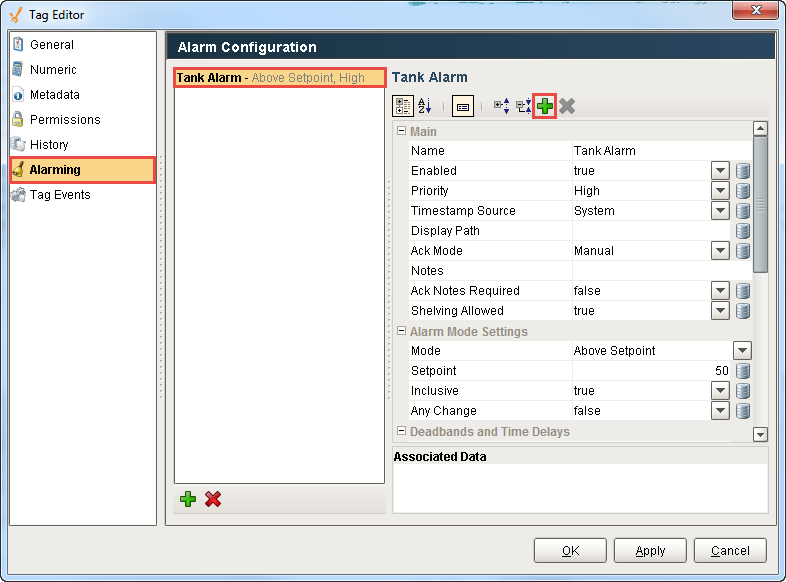 Creating Associated Data for both Static and Dynamic Properties Step 2
