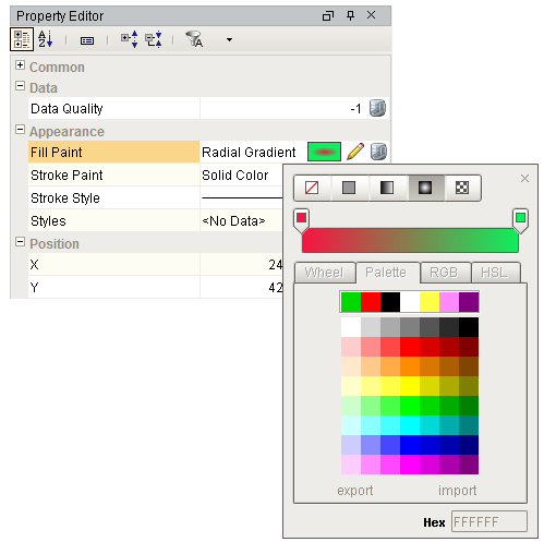Property Editor Table using the Pencil