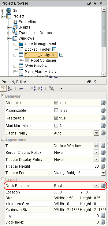 Set Window Dock Position Step 2